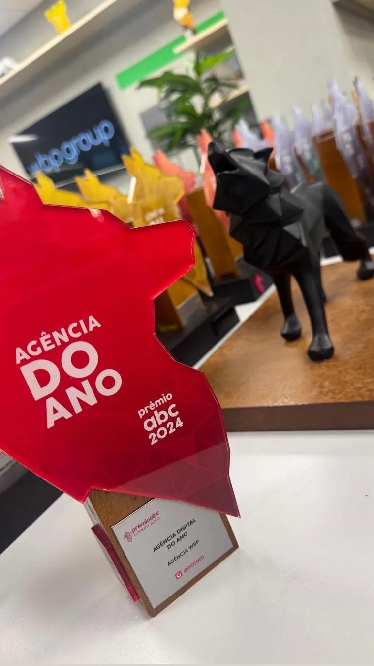 Placa Agência Digital do Ano Prêmio ABC 2024